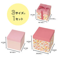 【アウトレット】ヘッズ ディスプレイボックス フラワーピンク DECーDSB1  1セット