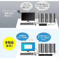 サンワサプライ パソコン自動切替器(4:1) SW-KVM4LUN2 1個（わけあり品）