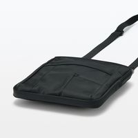 無印良品 ペン差し付き 撥水ショルダーバッグ 黒 1セット（1個×3） 良品計画