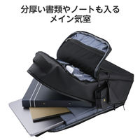 リュック バックパック スクエアバッグ 15.6inch 大容量 撥水加工 ブラック BMーXBPSQ01BK エレコム 1個