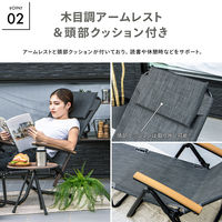 武田コーポレーション ラウンジベッド肘付き UN5-RC 1箱(1個入)（直送品）