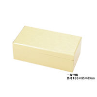 木具輪 長方形金貼箱 蓋 222181-120 1ケース(120個入)（直送品）