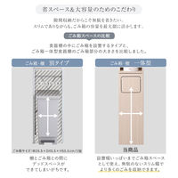 ホームテイスト さわやかなごみ箱一体型食器棚 ごみ箱1つタイプ ホワイトウォッシュ FSK-A1SS 1台（直送品）