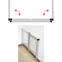 常磐精工 パーテーションスタンド三面450X900 (ホワイトボード) HBP3F450X900WB 1台（直送品）