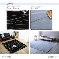 ホームテイスト WASHFA2 マイクロファイバー・デザインラグマット XL 洗えるラグマット ミントグリーン FRG-D2-XL 1枚（直送品）