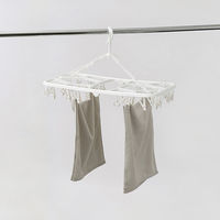 【均一価格】角ハンガー 32ピンチ 折り畳み式 1個 オリジナル