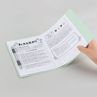 プラス 2つ折りフラットファイル A5 ブルー 79695 5冊（わけあり品）