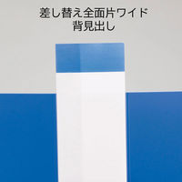 キングジム シンプリーズ クリアーファイル A4タテ 差替式 25ポケット 黒 138SPW-BK 1冊（わけあり品）