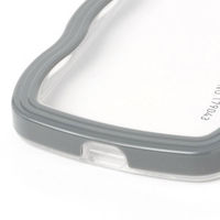 【LAKOLE/ラコレ】 ウェーブデザインiPhoneケース【iPhone13/14】 ブルー（わけあり品）