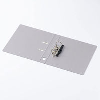 レバー式アーチファイル　A4タテ　背幅43mm　アスクル　シブイロ　グレー オリジナル（わけあり品）