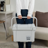 JEJアステージ　パッキン付頑丈ボックス500　ライトグレー　　1個