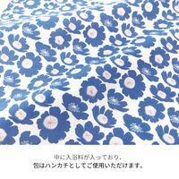 おふろはん バブルバス＆ハンカチ フラワーBL ピュアブルー 1セット（1個×3） プレーリードッグ