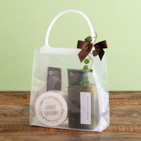 HEADS(ヘッズ)無地ハンドル付クリアギフトバッグー2　1袋（20枚）