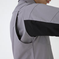 コーコス信岡 ストレッチ長袖シャツ SS チャコール A-7068 1着（直送品）