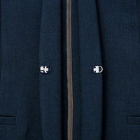 アイトス メンズノーカラージャケット ブルーグレー 3Lサイズ 630055 1着（直送品）