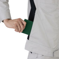 コーコス信岡 ストレッチ半袖ブルゾン M ブルー AG-3080 1着（直送品）