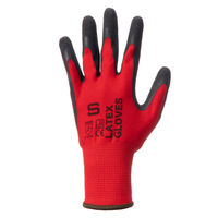 「現場のチカラ」川西工業 天然ゴム背抜き手袋 レッド S 1セット（10双×3袋） オリジナル