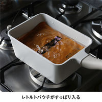 シービージャパン Supot 深型四角フライパン 13×18cm ベージュ 4573306873495 1個