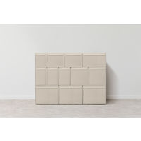 吉川国工業所 組み合わせて使える収納ケース ミディL3個組 Be MOS-05L*3P_Be 1セット