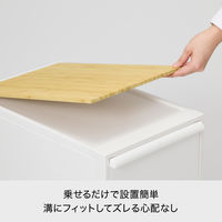 吉川国工業所 クロゼット・システム 引出し(L)2個組(竹製天板付き) AW CS-D3*2P-BT_AW 1セット