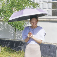 コジット 折り畳み傘 晴雨兼用 3段 コンパクト ラベンダー 4969133920226 1本　紫外線、近赤外線99.9%カット