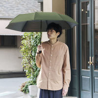 コジット 折り畳み傘 晴雨兼用 3段 大きめ カーキ 4969133921841 1本　紫外線、近赤外線99.9%カット