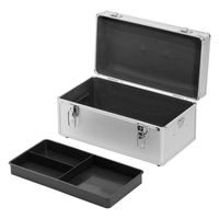 JEJアステージ　アルミツールボックス トレー付 ALーB365 シルバー　　1個