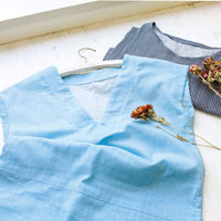 コスモテキスタイル デニム調Wガーゼ ストライプ ブルー 巾約108cm 1mカット AP25501-2B-1M 1セット(1m切売カット)（直送品）