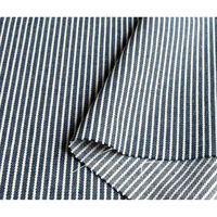 ヒッコリーストライプ柄生地 110cm幅×8m切売カット 3A紺/白 ICH1015-3A ICH1015-3A-8M（直送品）