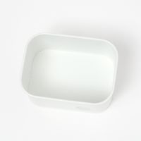 木の蓋ランドリーコンテナ S HOUSEHOLD GOODS ホワイト studio CLIP