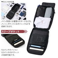 エレコム リュック 防犯 バックパック 20L TSAロック スキミング防止 ブラック BMーBPSC01BK 1個