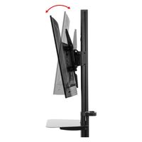 サンワサプライ 37～75型対応 ディスプレイスタンド 90度回転機能付き 幅848×奥行610mm ブラック CR-PL62BK 1台（直送品）