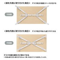 サンワサプライ eテーブル 受注生産品 幅1200×奥行800mm ブラック MEF-12080BK 1台（直送品）