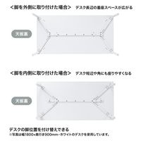 サンワサプライ eテーブル 受注生産品 幅1800×奥行700mm 薄い木目×ホワイト MEF-18070LM80 1台（直送品）