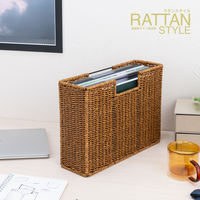 ナカバヤシ ラタンスタイル ファイルボックス RSS-FB01BR 1箱(12個入)