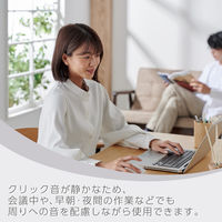 ワイヤレスマウス 静音 Bluetooth/無線2.4GHz 5ボタン Mサイズ 白 M-SH20MBSKXWH エレコム 1個