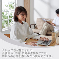 ワイヤレスマウス 静音 Bluetooth/無線2.4GHz 5ボタン+チルト M 白 M-SH30MBSKXWH エレコム 1個