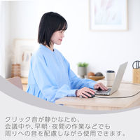 マウス 有線 静音マウス 5ボタン Mサイズ 黒 M-SH20UBSKBK エレコム 1個