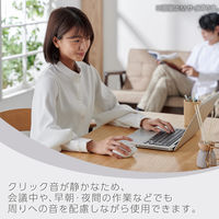 ワイヤレスマウス 静音 Bluetooth/無線2.4GHz 3ボタン Sサイズ 白 M-SH11MBSKXWH エレコム 1個