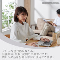 ワイヤレスマウス 静音 Bluetooth/無線2.4GHz 5ボタン+チルト S 白 M-SH31MBSKXWH エレコム 1個