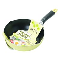 パール金属 フライパン 22cm IH対応 目盛り付き ふっ素加工 イエロー 438132 1個（直送品）