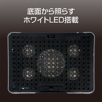 ナカバヤシ ノートPCクーラー　2WAY　5FAN　スタンダード　11～15.6インチ対応 NSFー10BK 1個