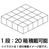 【60サイズ】現場のチカラ 1100×800カゴ台車積載向けダンボール 1段：20箱 202×180×206mm 1セット（60枚） オリジナル