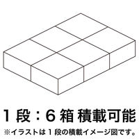 【100サイズ】現場のチカラ 1100×800カゴ台車積載向けダンボール 1段：6箱 358×338×180mm 1セット（60枚） オリジナル