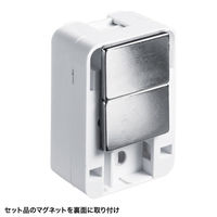 サンワサプライ  カテゴリ6Aローゼットキット（マグネット付き） LA-RZ6A-1N（直送品）
