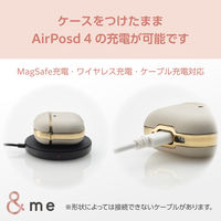 AirPods 4 ケース 用 ソフトレザー カバー 衝撃吸収 落下防止 グレージュ AVA-AP06PLMJGB エレコム 1個（直送品）
