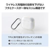 AirPods 4 ケース 用 ソフト カバー 落下防止 クリア AVA-AP06UCCR エレコム 1個（直送品）