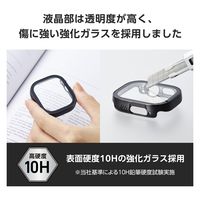アップルウォッチ カバー Ultra 2/Ultra[49mm] フルカバー ブラック AW-23CFCGEBK エレコム 1個（直送品）