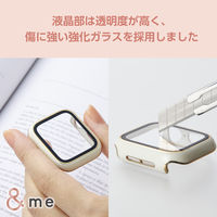 アップルウォッチ カバー SE/Series6/5/4[40mm] フルカバー ホワイト AW-23EFCGJWH エレコム 1個（直送品）