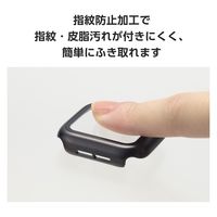 アップルウォッチ カバー SE/Series6/5/4[40mm] フルカバー ブラック AW-23EFCGPBK エレコム 1個（直送品）